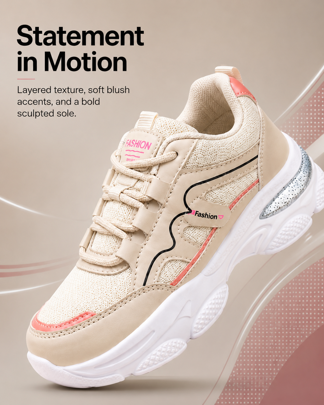 Women Textured Sneakers