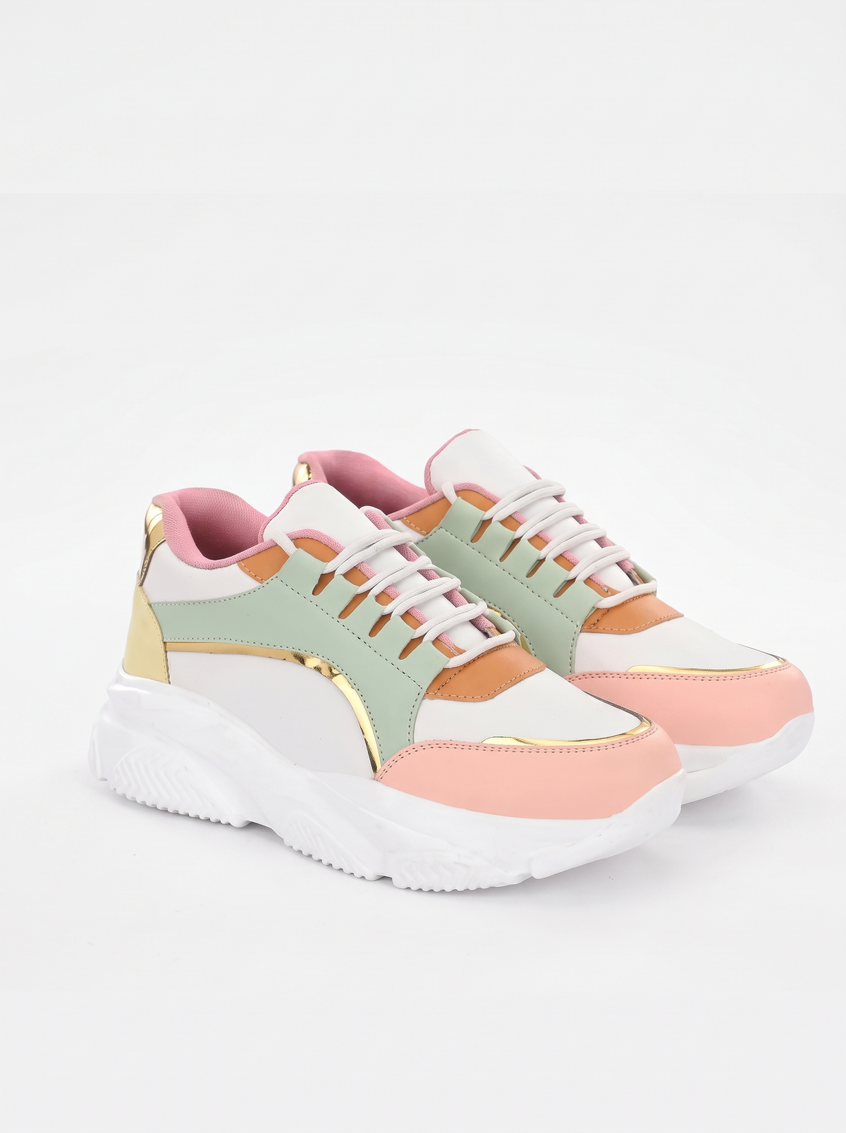 Women Colourblocked Light-Weight Sneakers