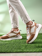 Women Colourblocked Round Toe Lace-Ups Sneakers
