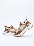 Women Colourblocked Round Toe Lace-Ups Sneakers