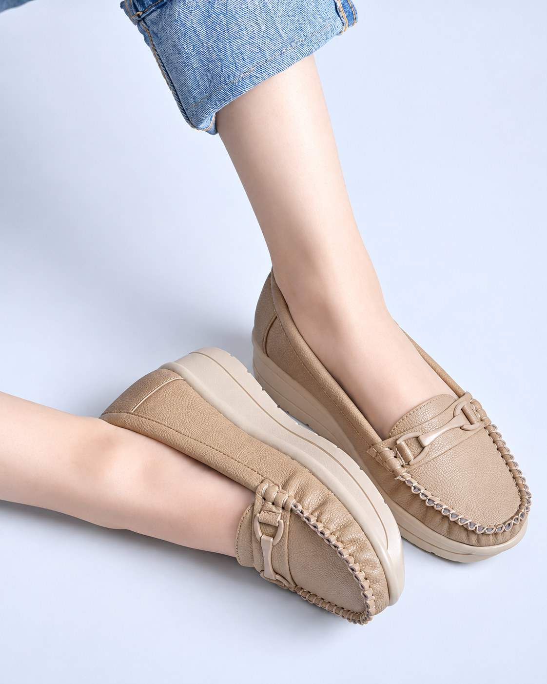 Women Textured Loafers