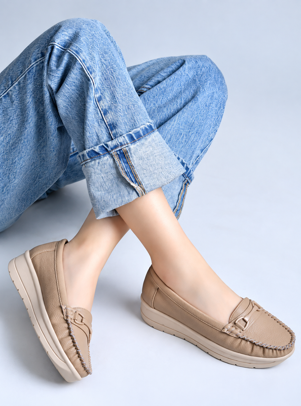 Women Textured Loafers