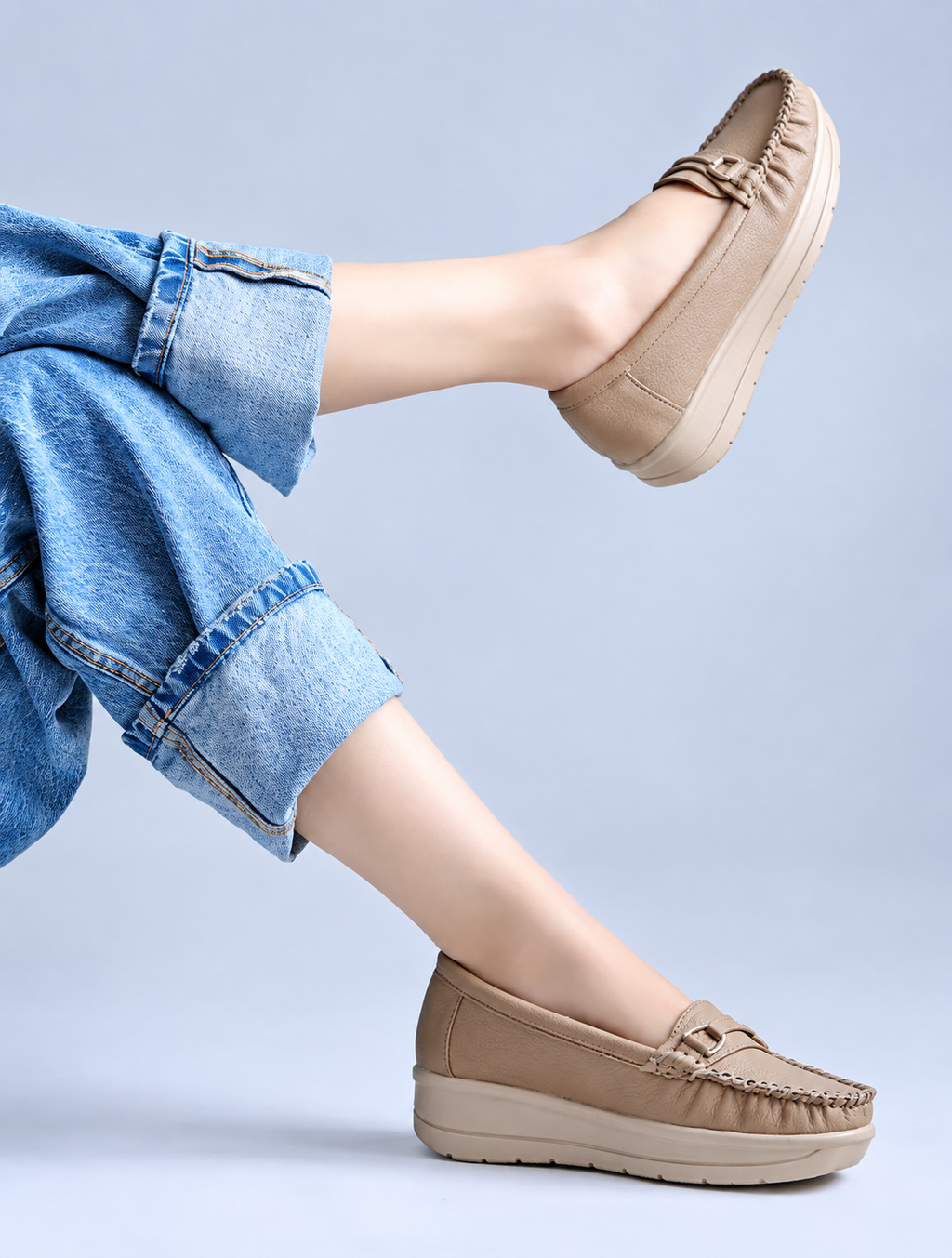 Women Textured Loafers