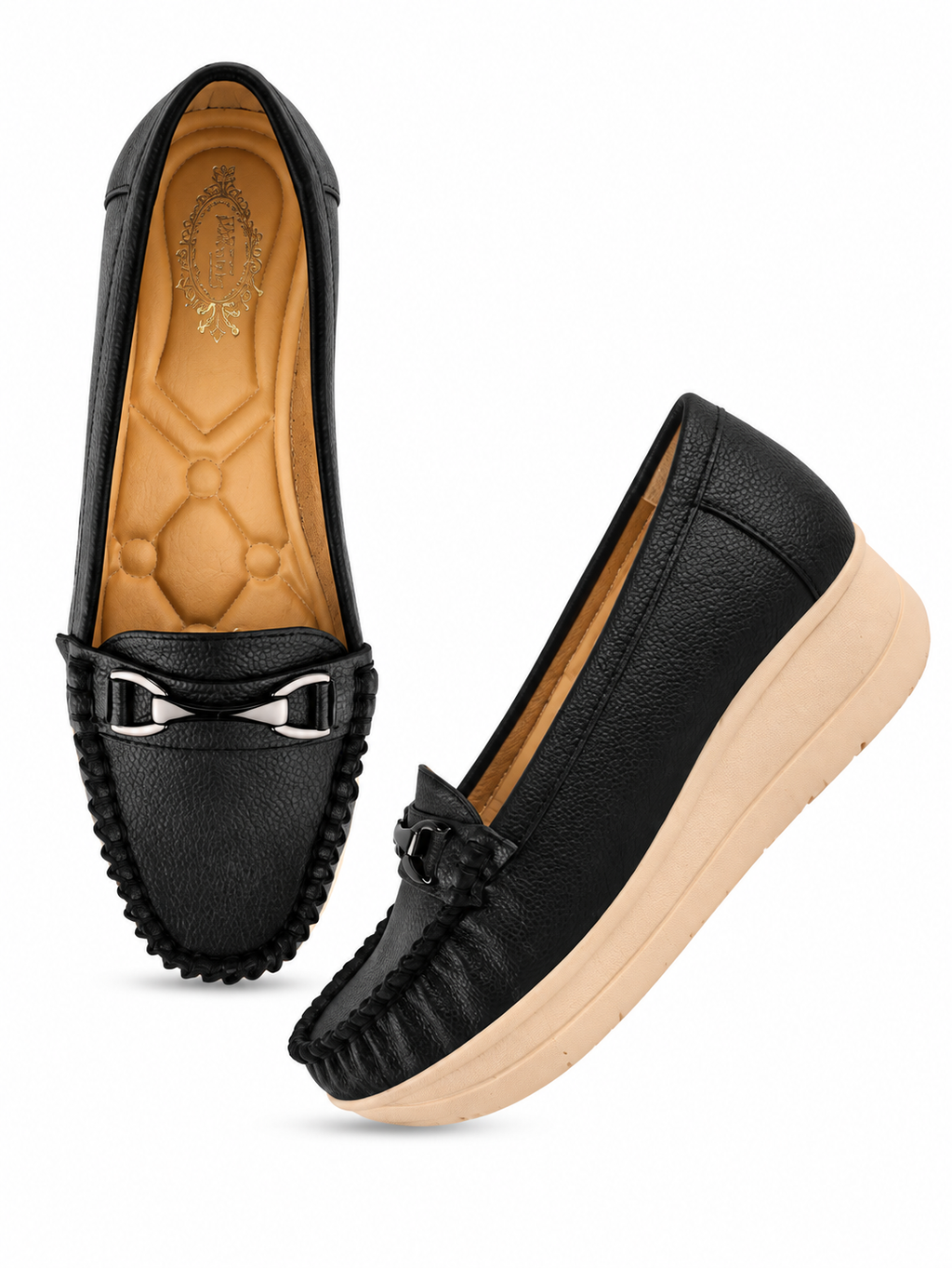 Women Western Embellished Slip-On Loafers