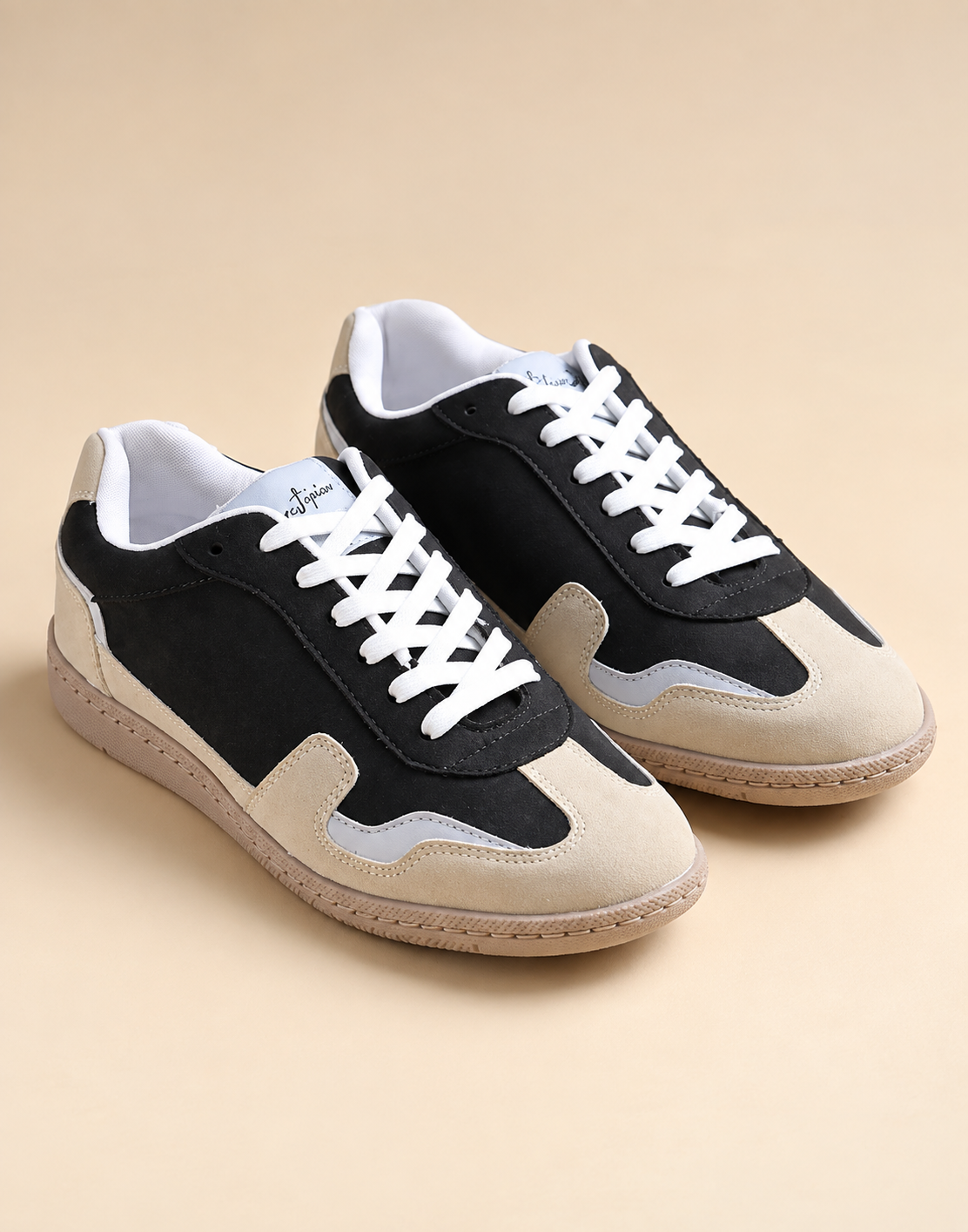 Women Colourblocked Suede Sneakers