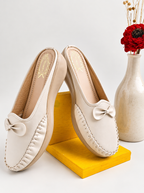 Women Solid Loafers With Bows