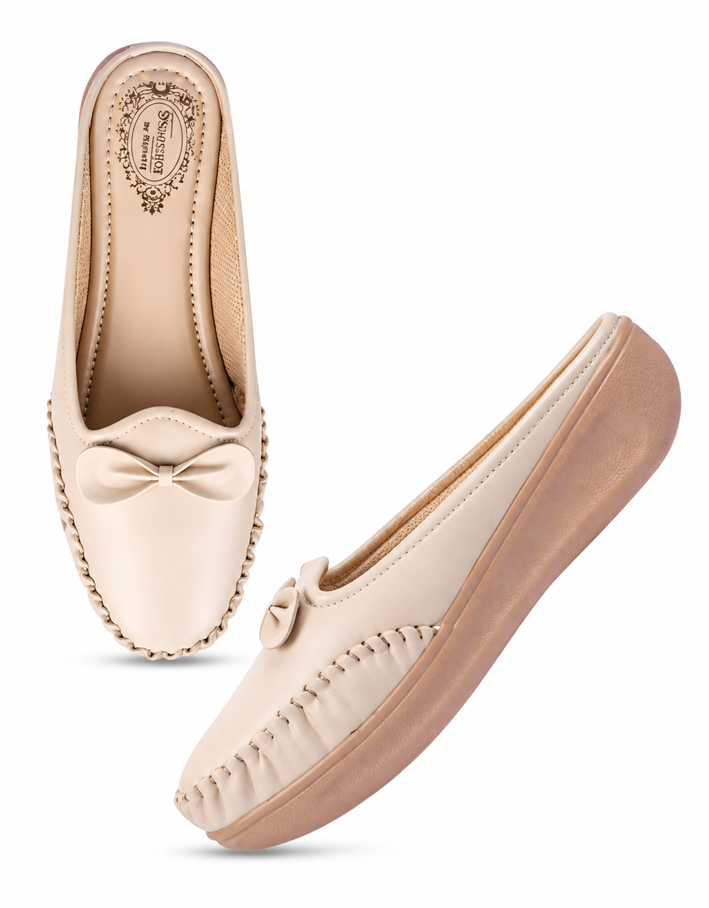 Women Solid Loafers With Bows