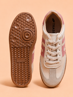 Women Colourblocked Lac-Up Sneakers