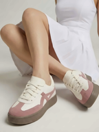 Women Colourblocked PU Sneakers