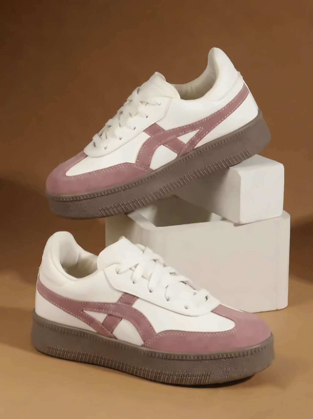 Women Colourblocked PU Sneakers