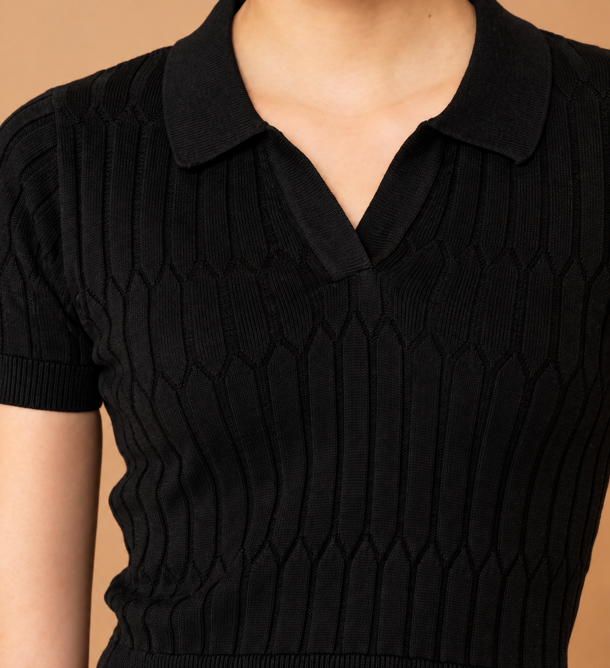 Ribbed Cotton Fitted Crop Top