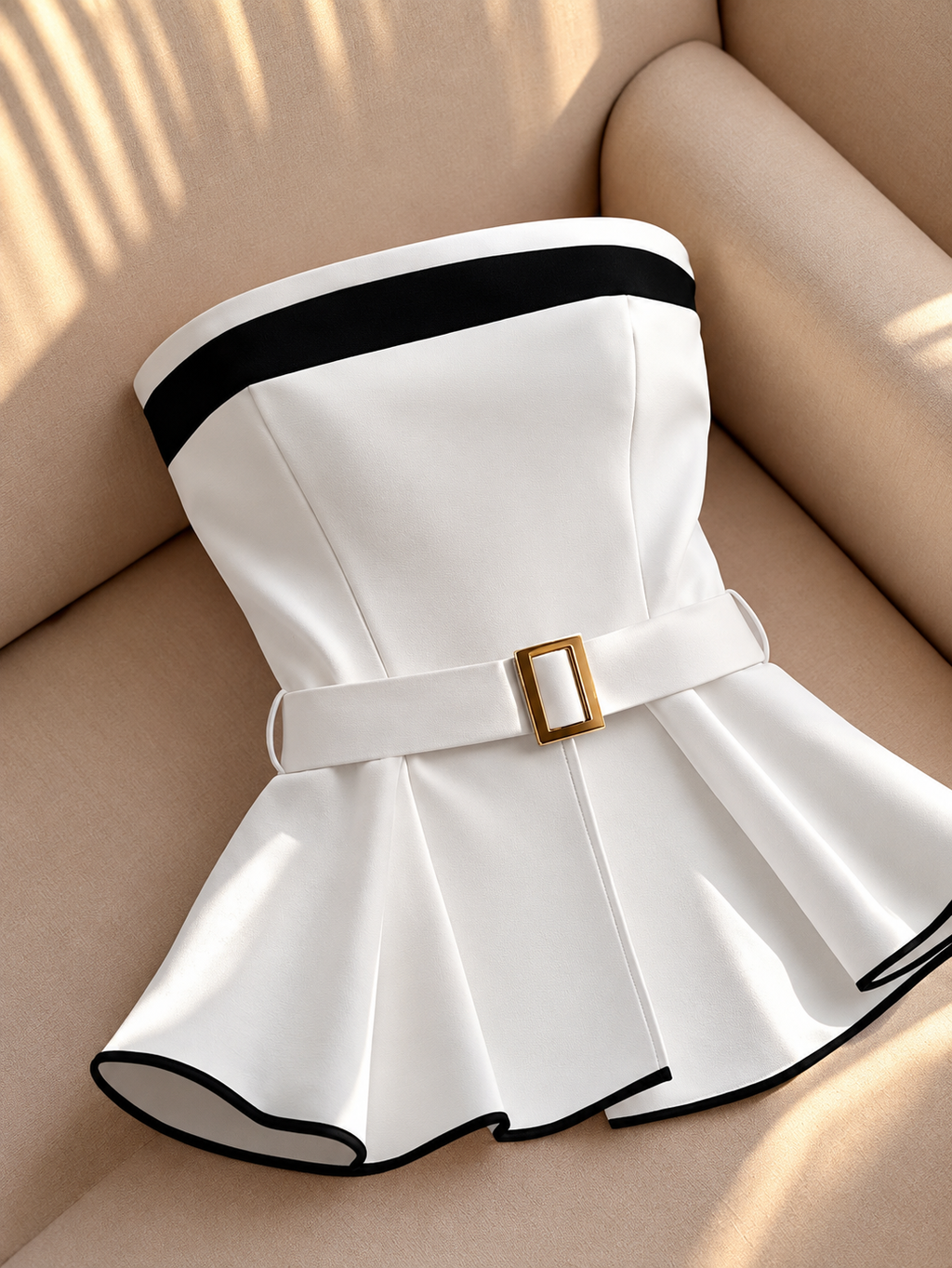 Draped Tube Top