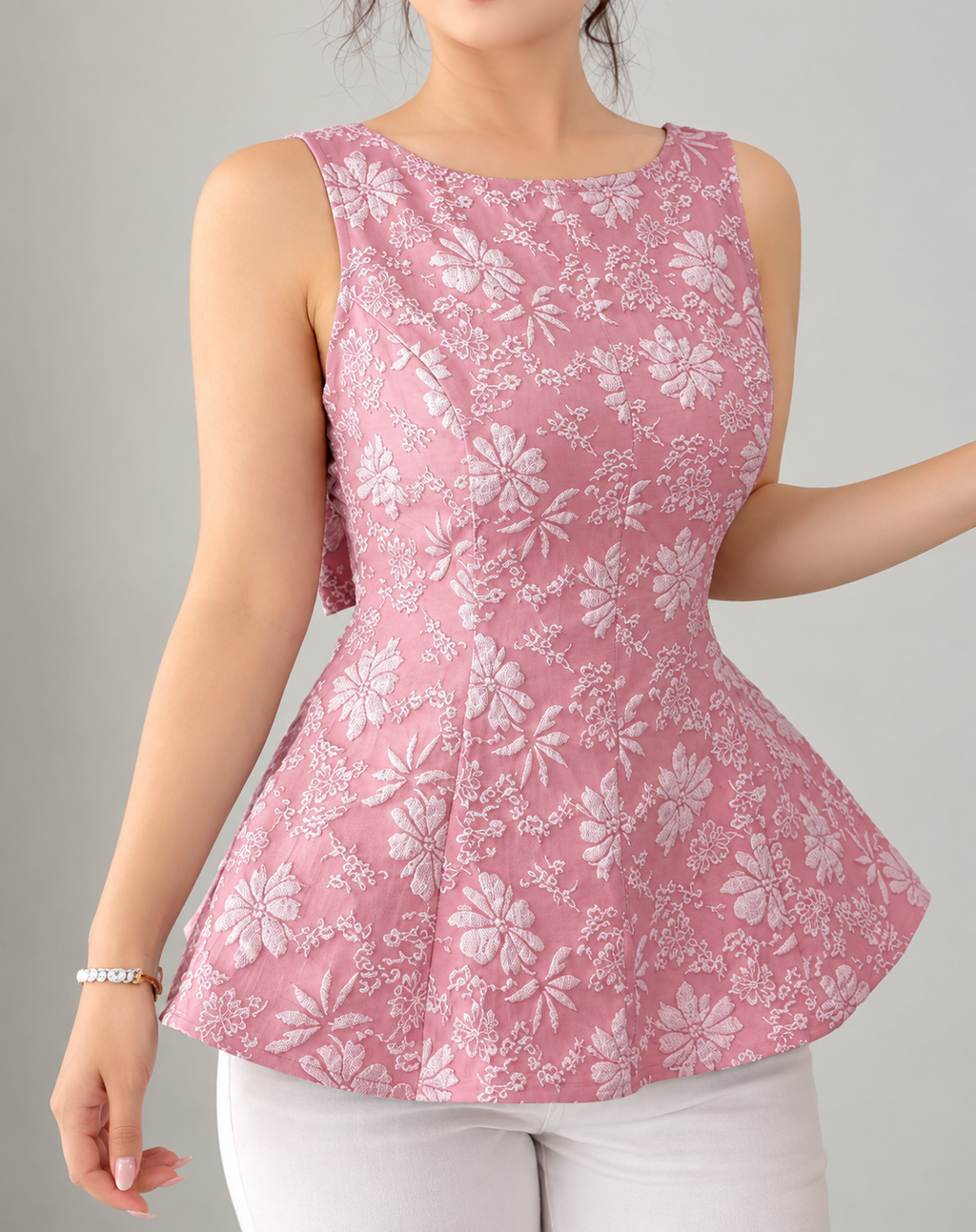 Backless Peplum Top