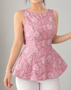 Backless Peplum Top