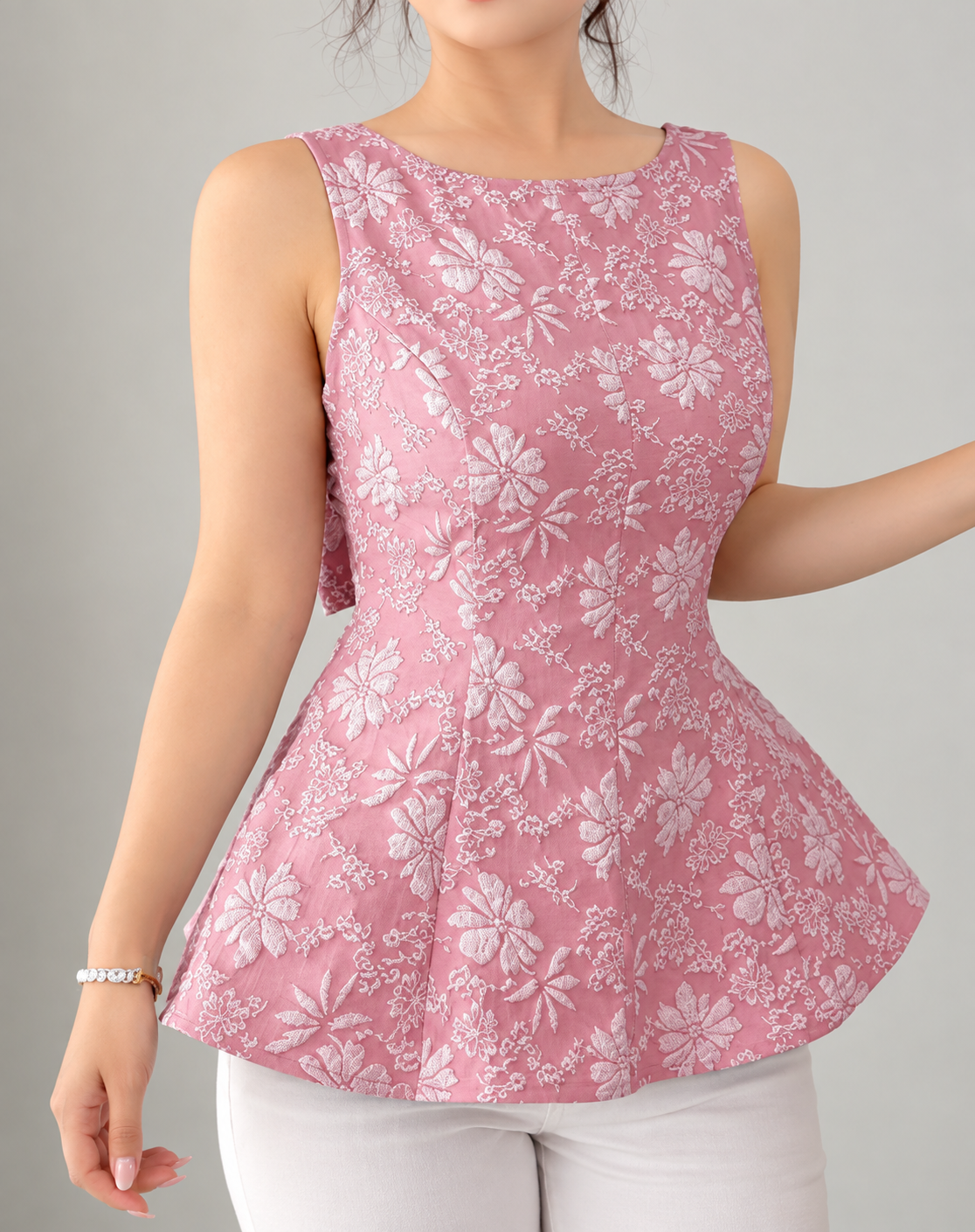 Backless Peplum Top
