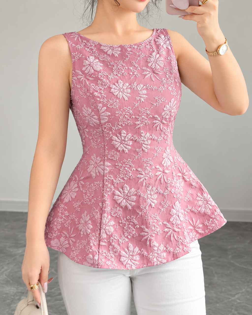 Backless Peplum Top