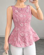 Backless Peplum Top