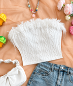 Feather Tube Top