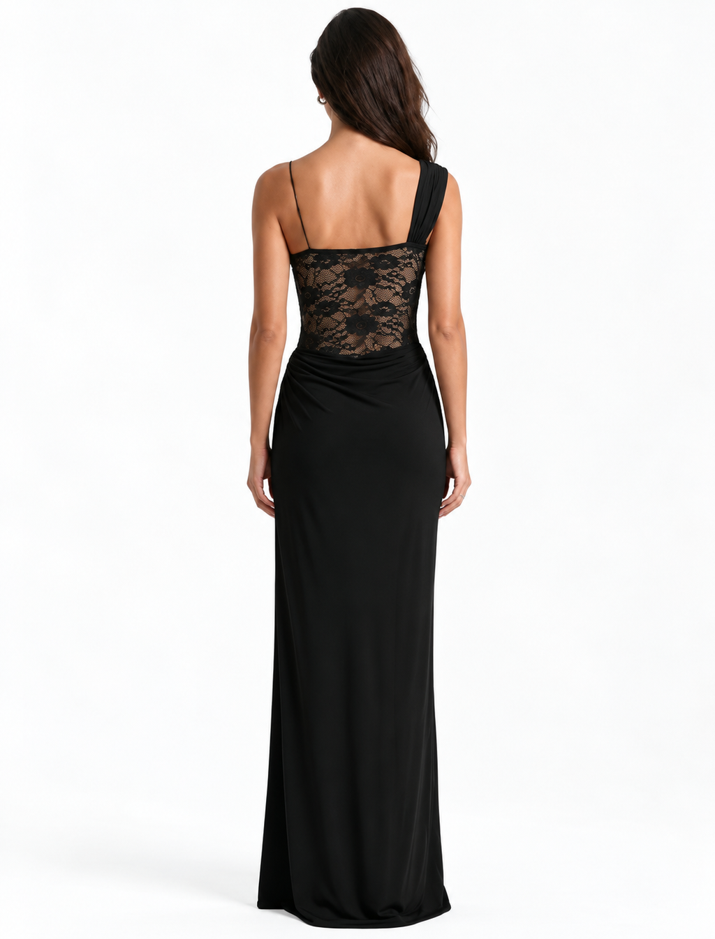 Black Lace Detail Dress