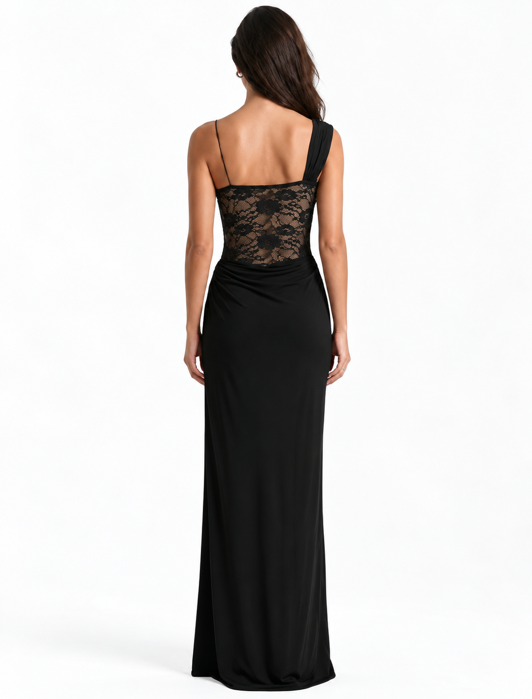 Black Lace Detail Dress