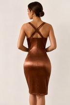 Bodycon Mini Silk Dress