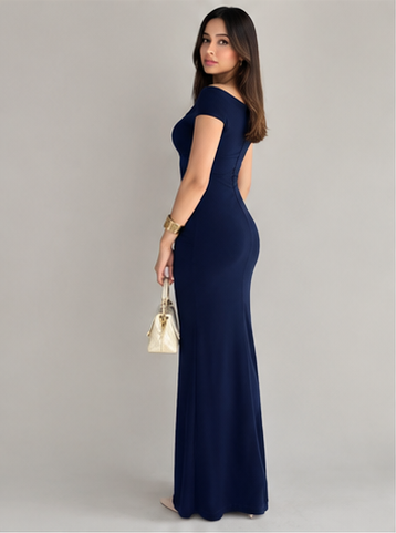 One Shoulder Bodycon Maxi Dress