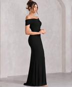 Off-Shoulder Sheath Maxi Dress