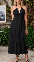 Halter Neck Maxi Dress