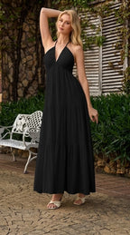 Halter Neck Maxi Dress