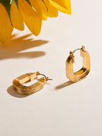 Geometric Hoop Earrings