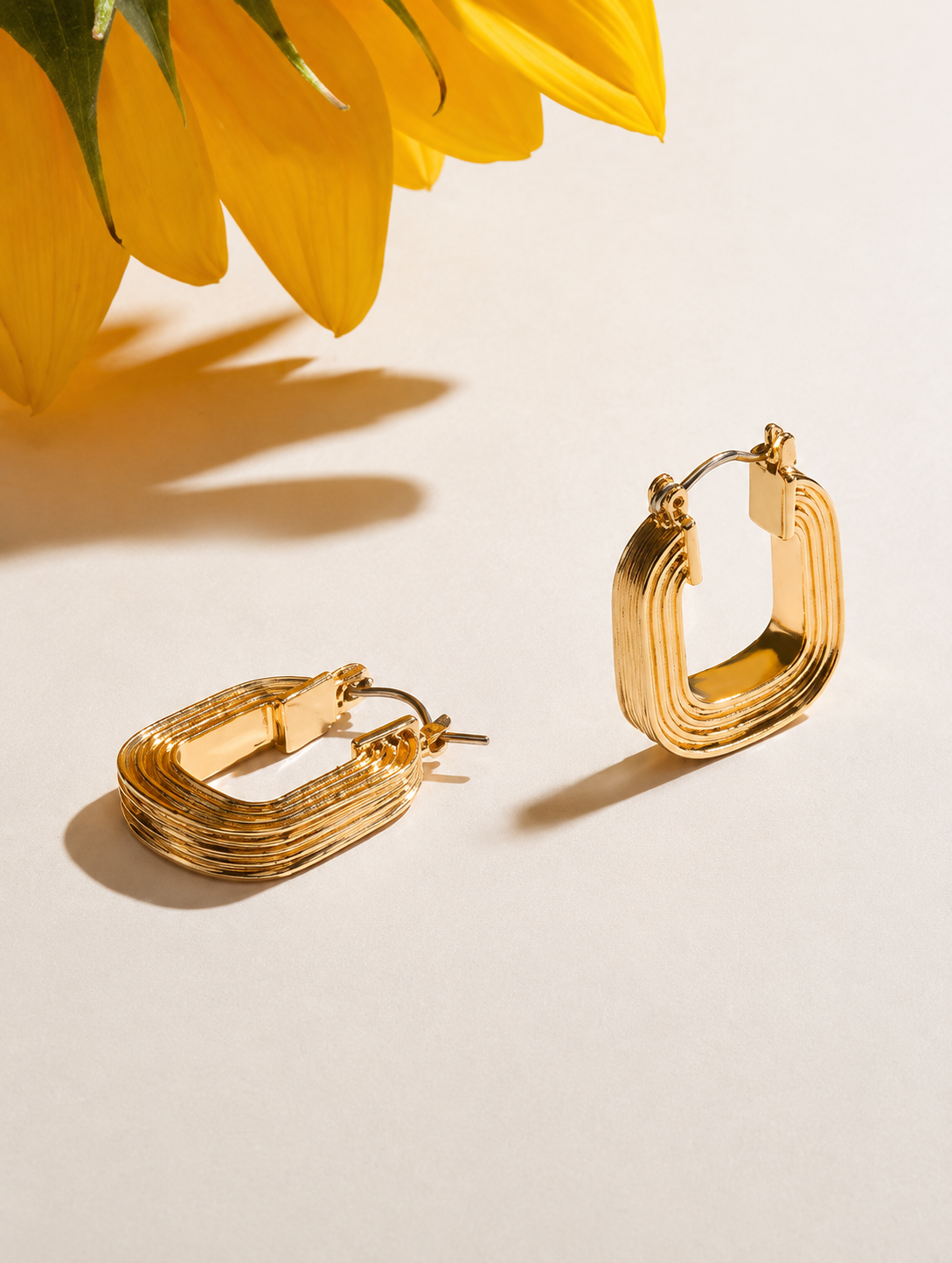 Geometric Hoop Earrings