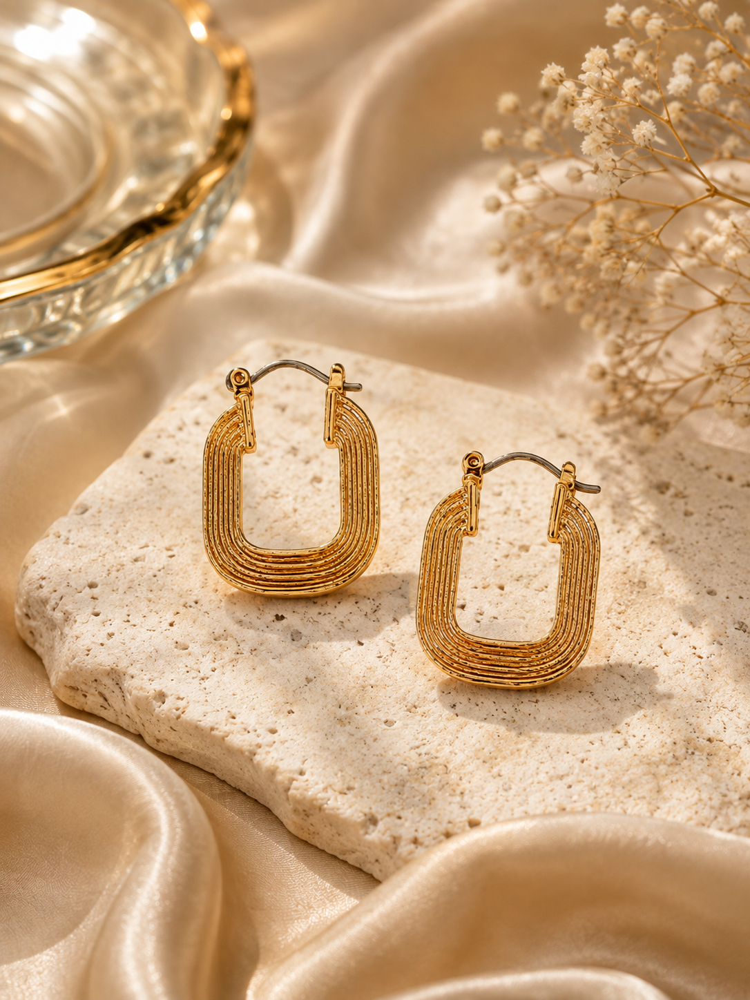 Geometric Hoop Earrings