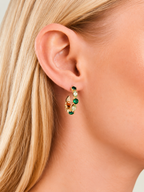 Circular Half Hoop Earrings