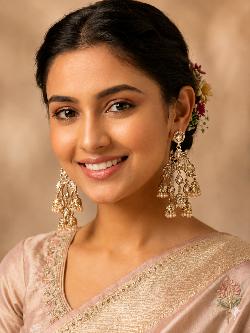 Geometric Jhumkas Earrings