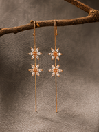 Floral Shaped Ear Cuff Earrings