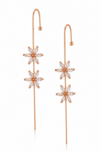 Floral Shaped Ear Cuff Earrings