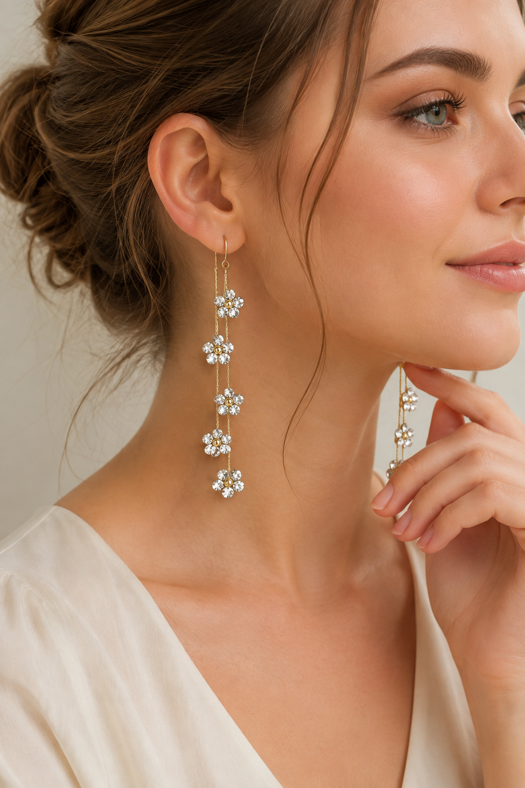 Floral Drop Earrings