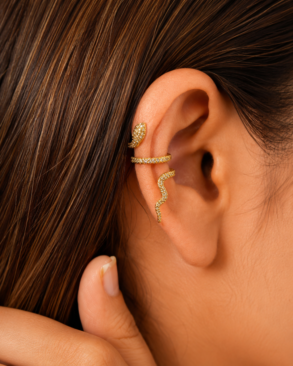 Snake Design Shaped Ear Cuff