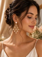 Geometric Drop Earrings