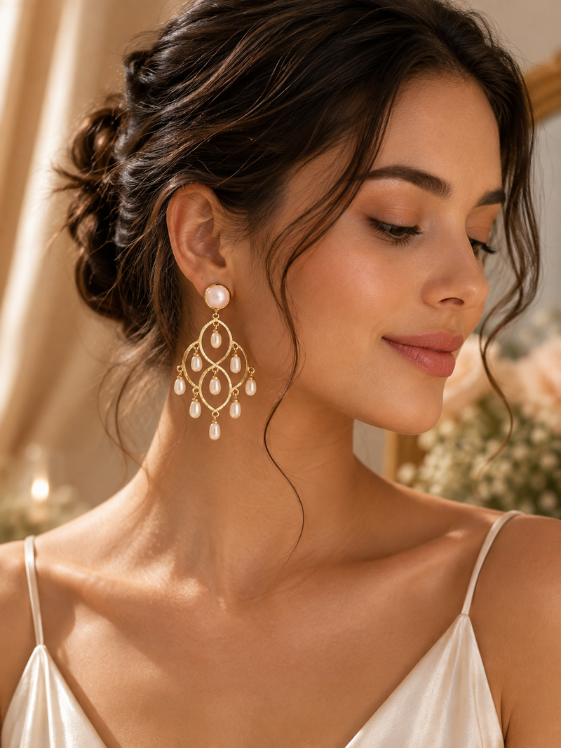 Geometric Drop Earrings