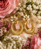 Crescent Shaped Drop Earrings