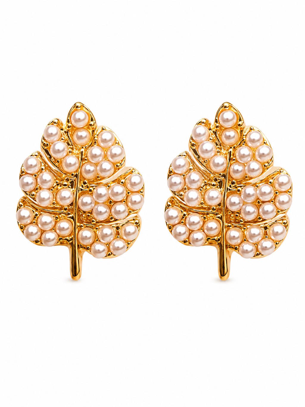 Leaf Shaped Studs Earrings