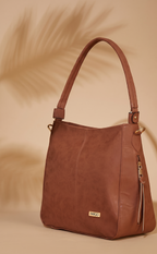 Vegan Leather Tan Women's Handbag