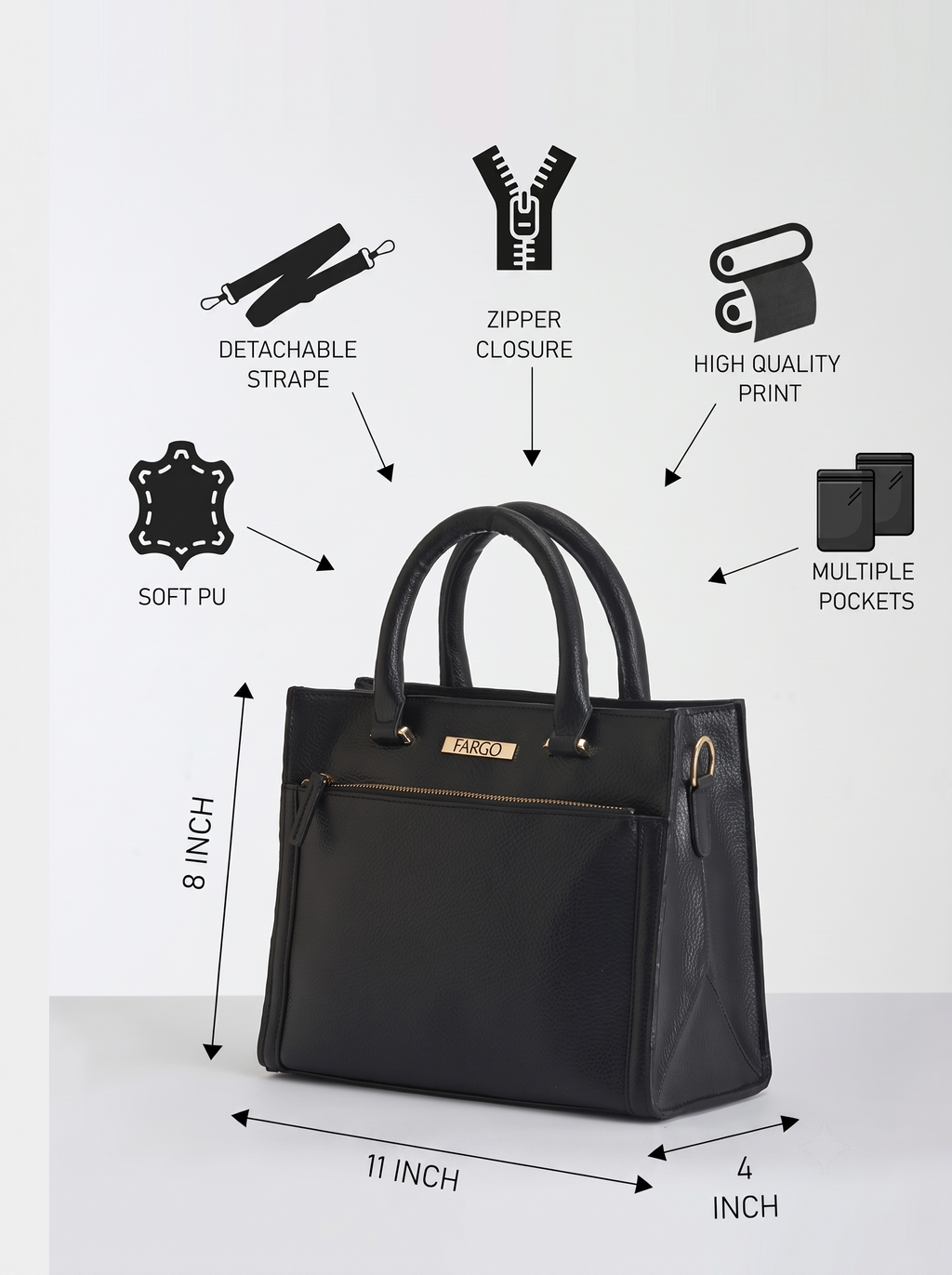 Nova Black Handbag For Women