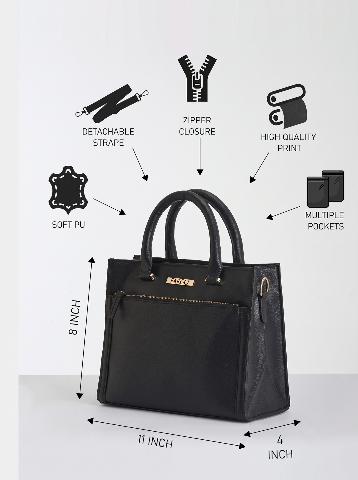 Nova Black Handbag For Women