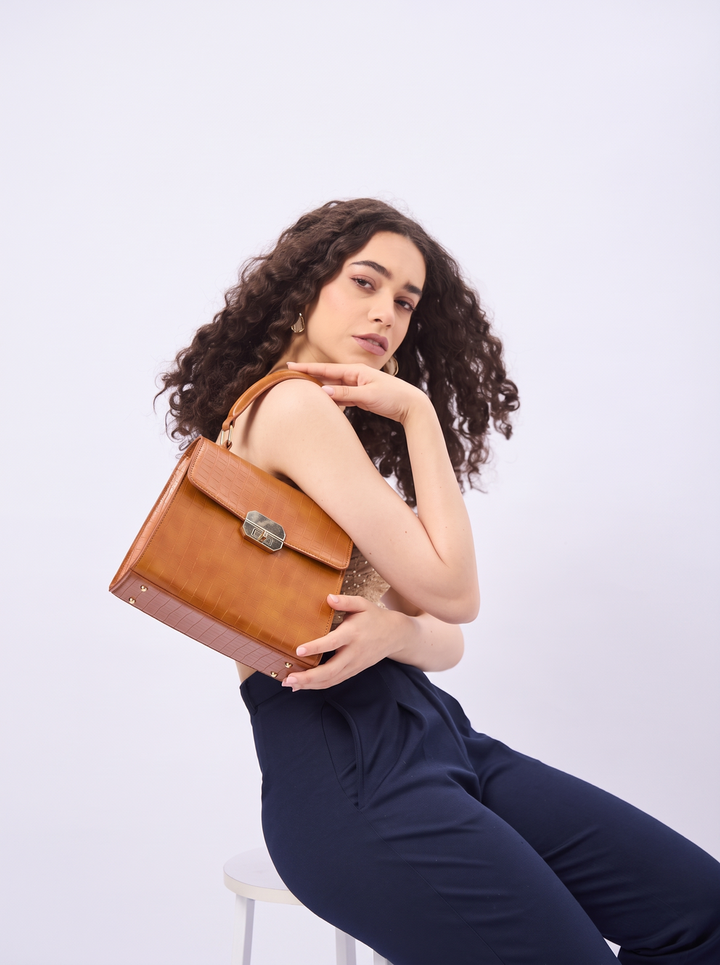 Dynasty Croco Handbag for Women