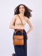 Dynasty Croco Handbag for Women