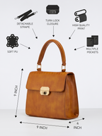 Dynasty Croco Handbag for Women