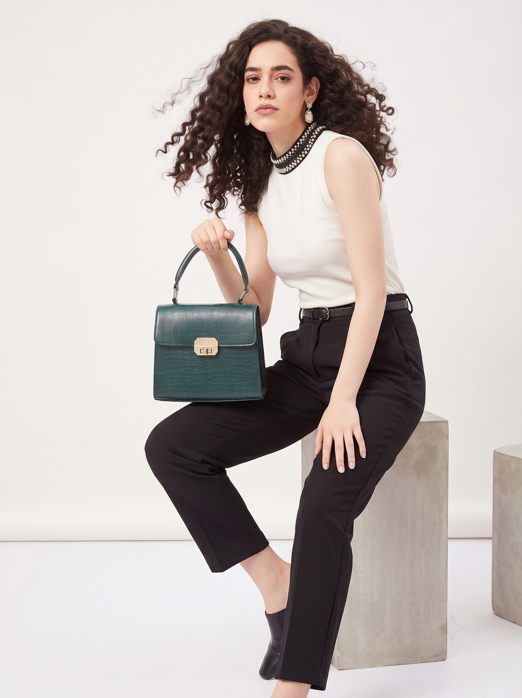 Dynasty Croco Handbag for Women
