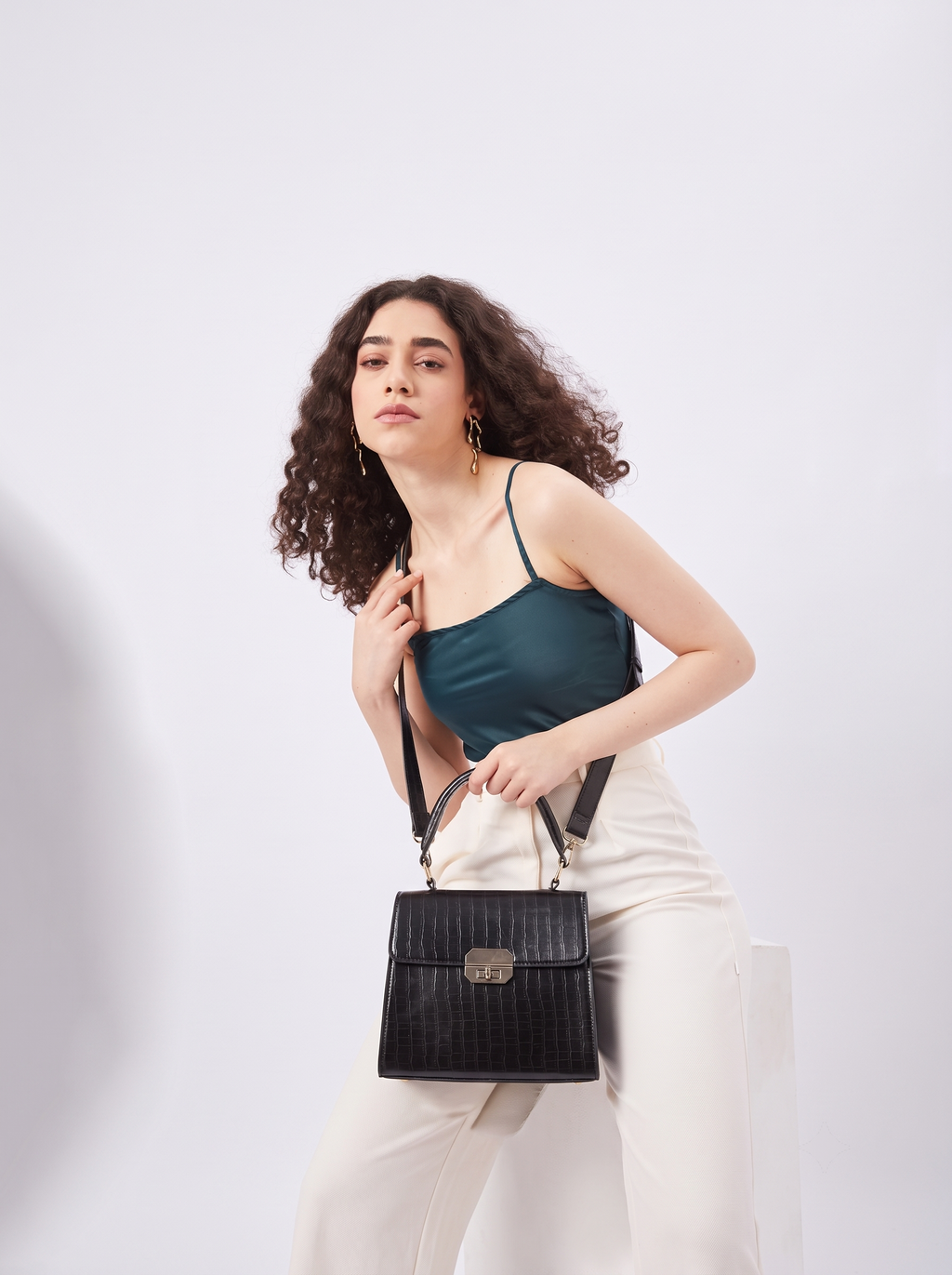 Dynasty Croco Handbag for Women